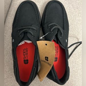 New(from Shoes for Crews), 7.5, black non-slip shoe